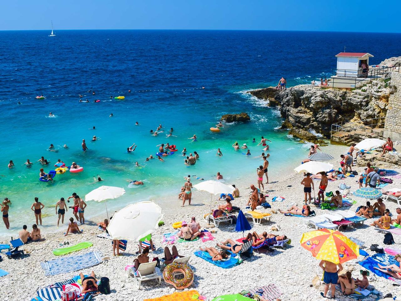 Hawaiistrand bei Pula, Istrien