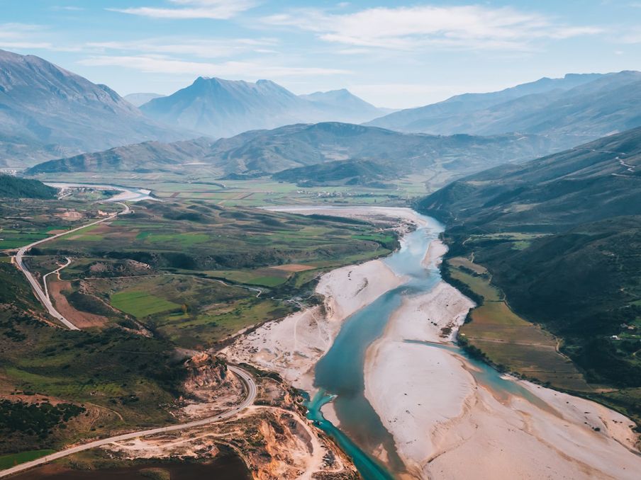 Vjosa-Fluss, Albanien