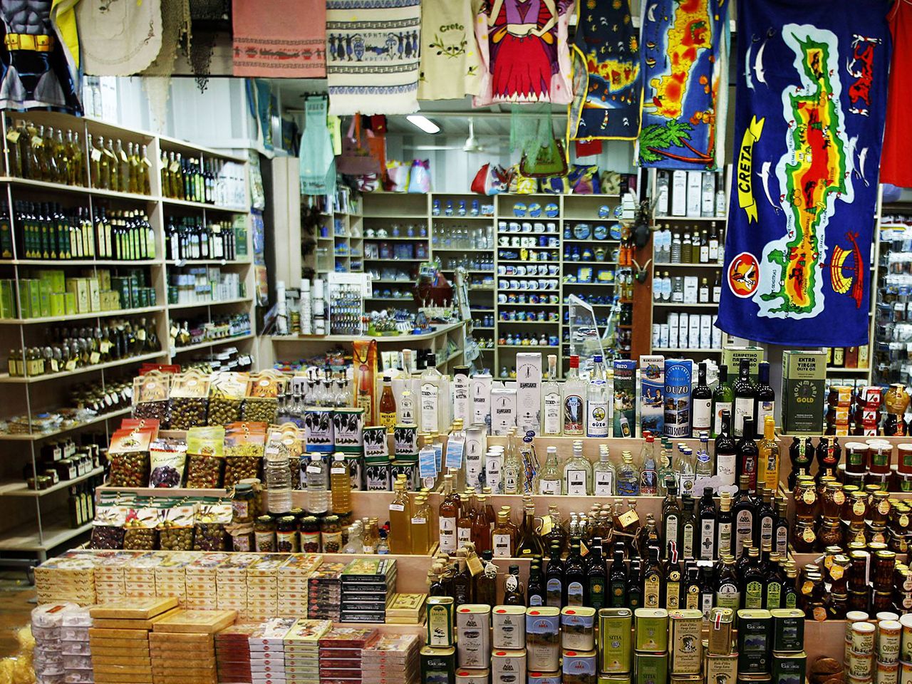 Stand in der Markthalle von Chania