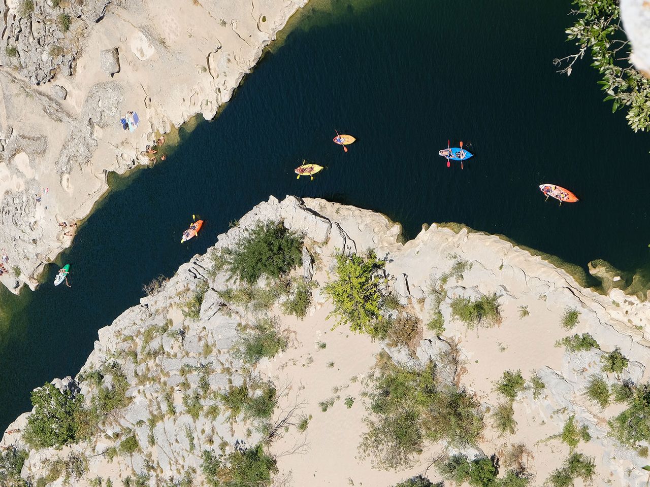 Paddler:innen im Vallon-Pont-d'Arc, Ardèche
