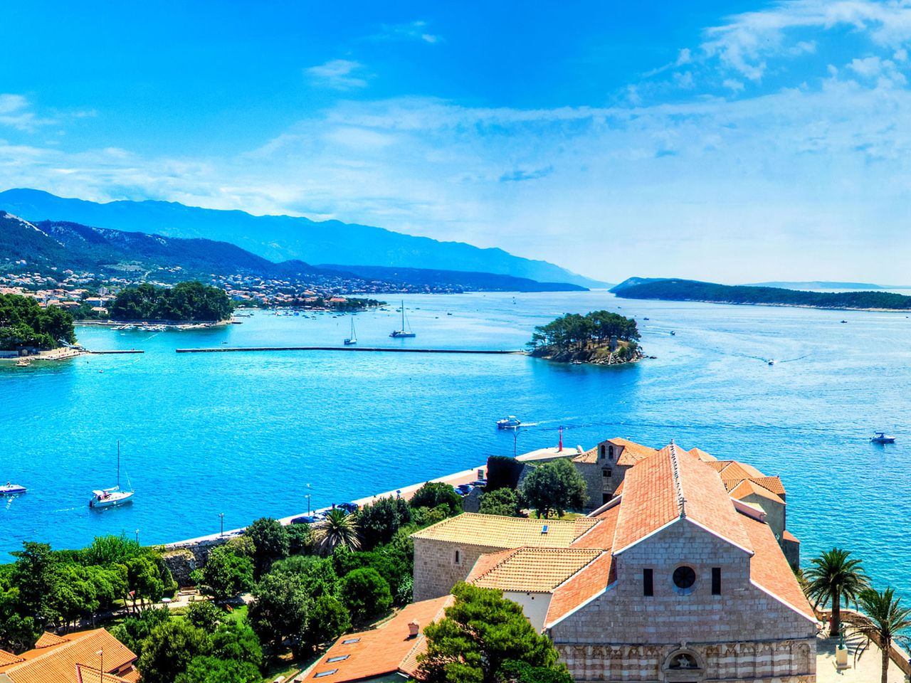 Insel Rab, Blick auf die Adria