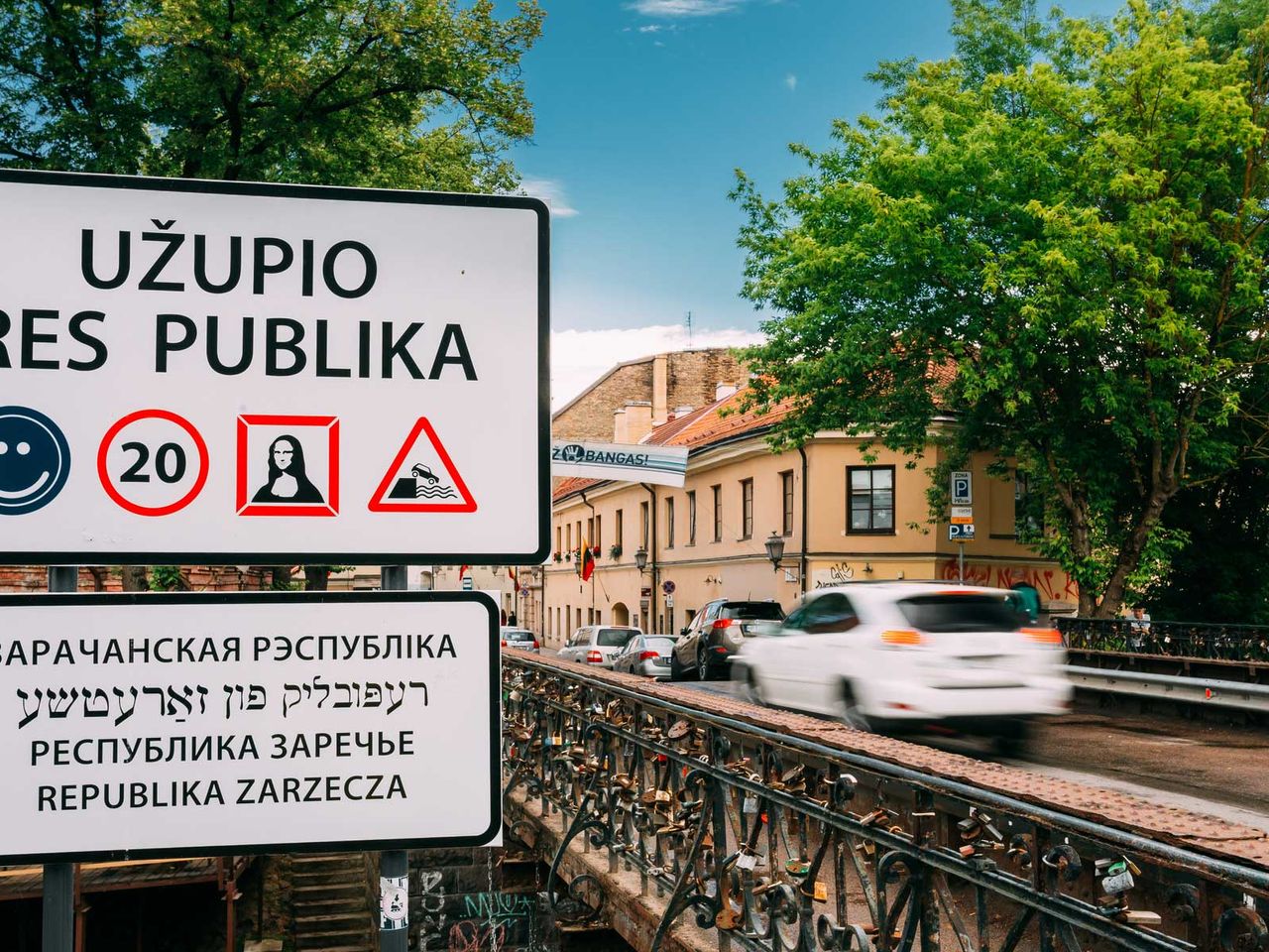 Stadtteil Užupis in Vilnius