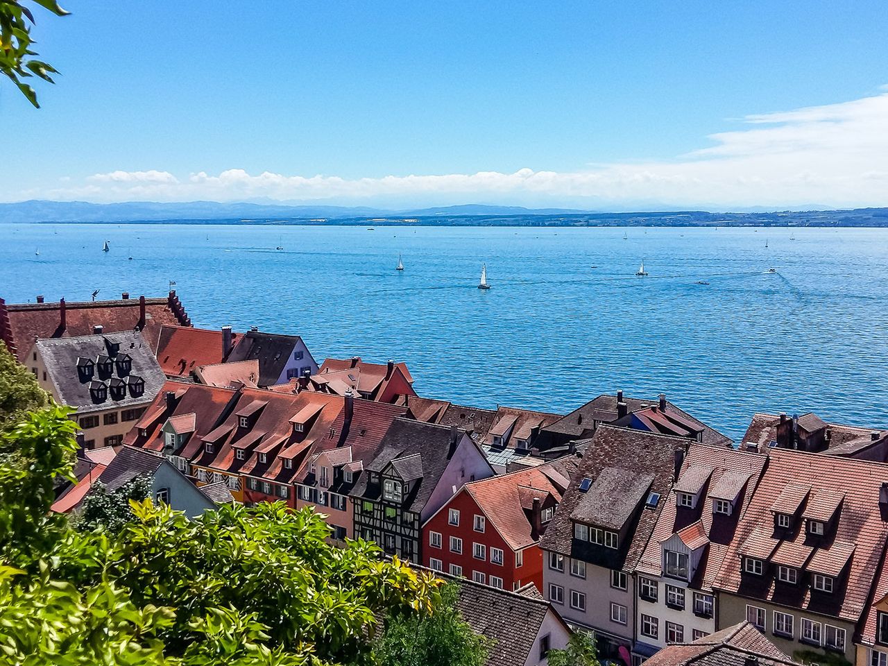 Meersburg, Blick auf den Bodensee