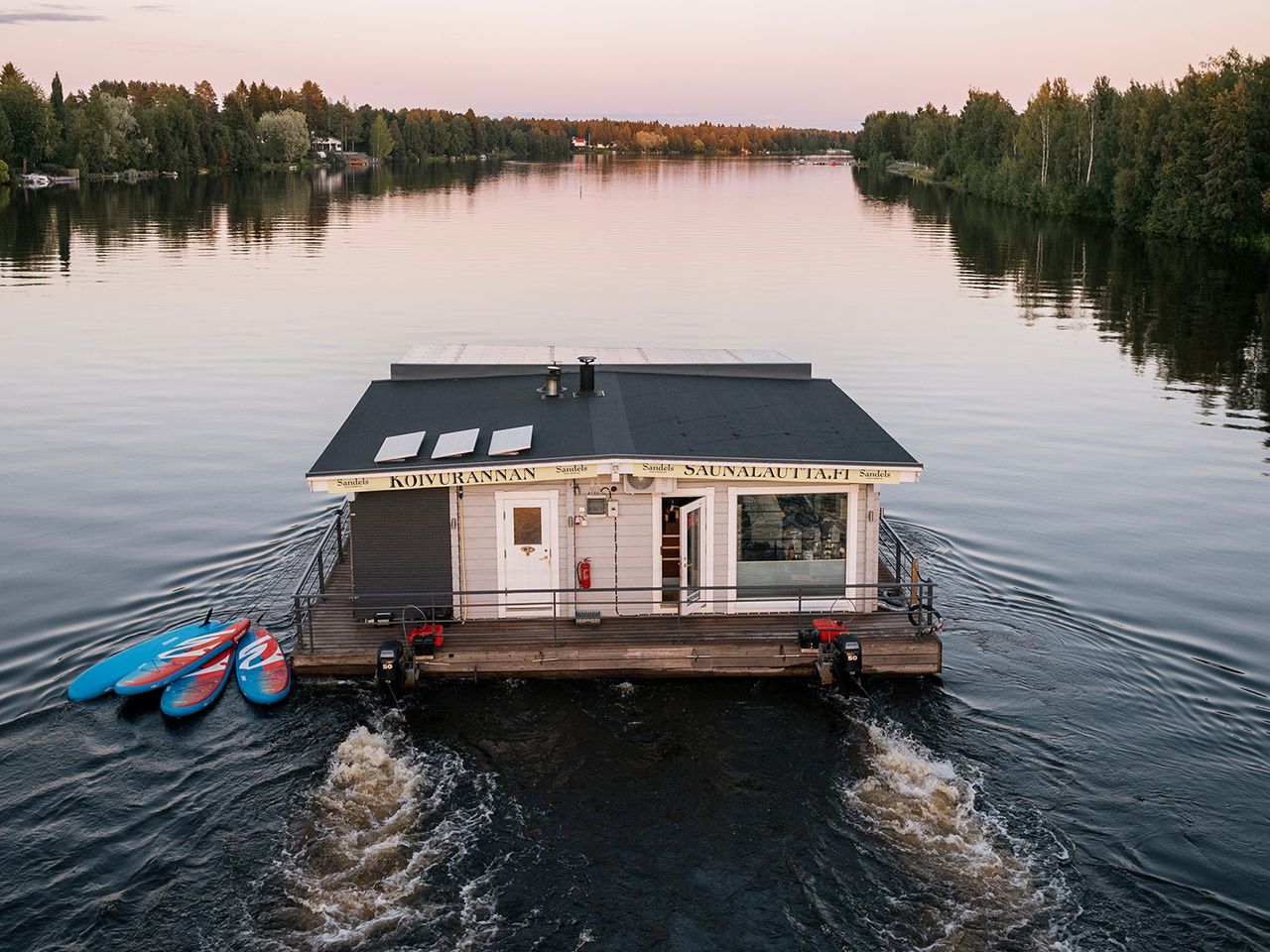 Sauna-Fluß Oulu, Finnland