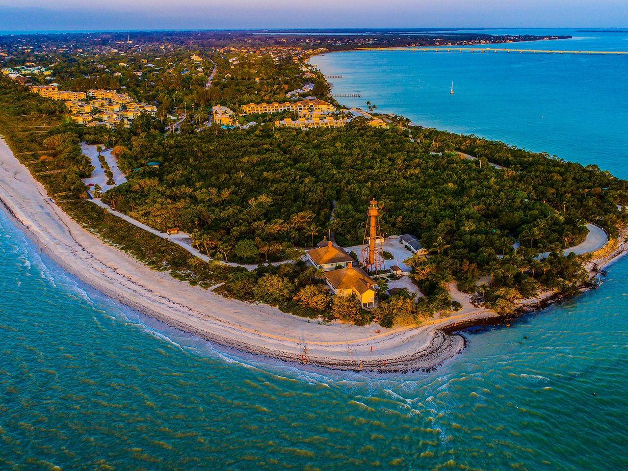 Luftaufnahme von Sanibel Island, Florida