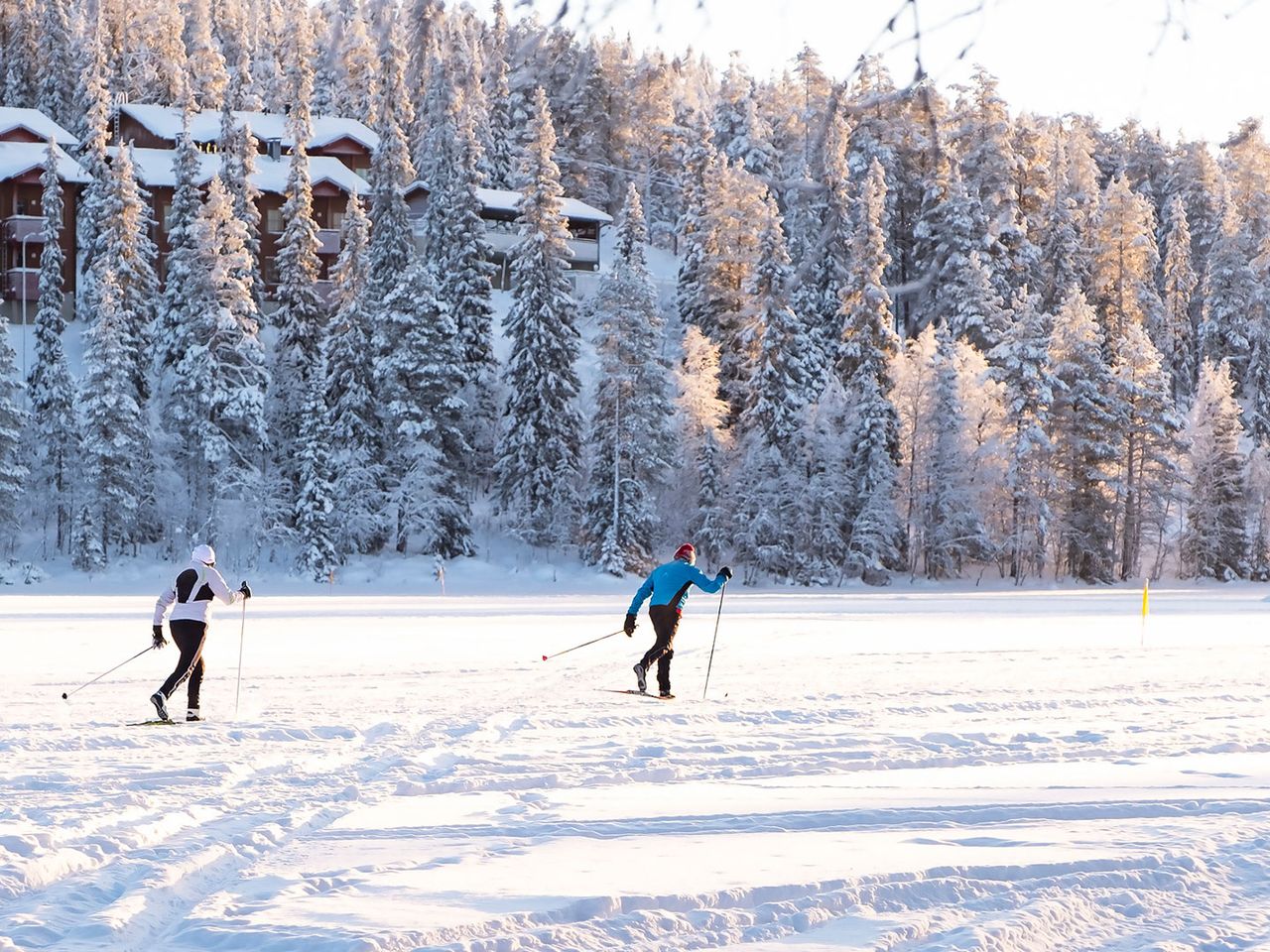 Langlaufen in Kuusamo Ruka, Finnland