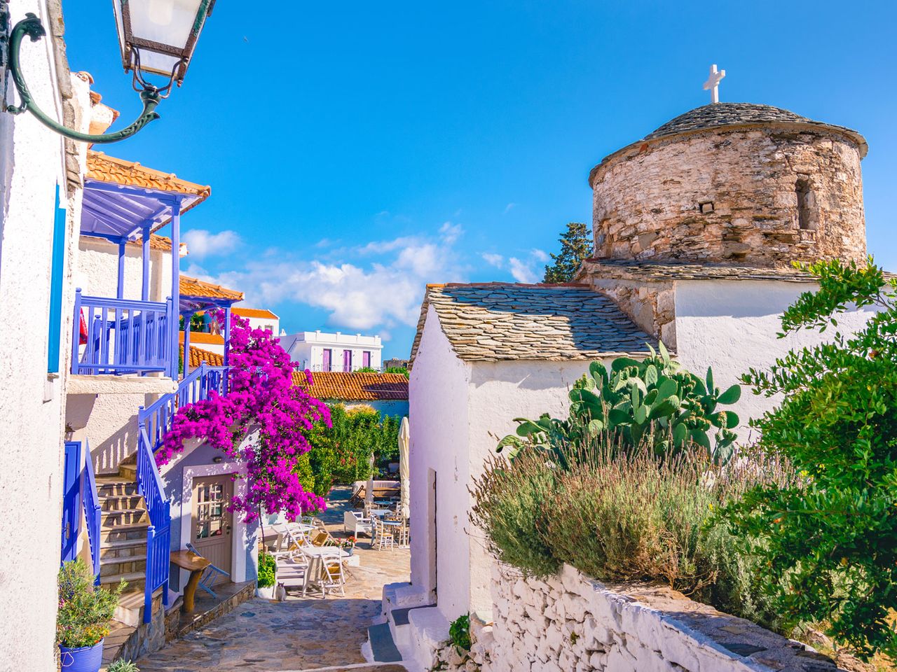 Dorf Chora auf der Insel Alonnisos