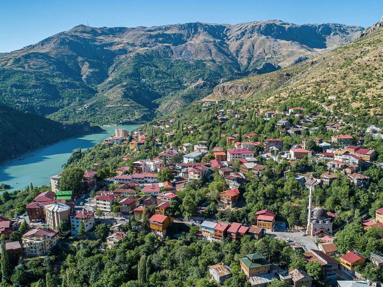 Blick auf Kemaliye Erzincan, Türkei
