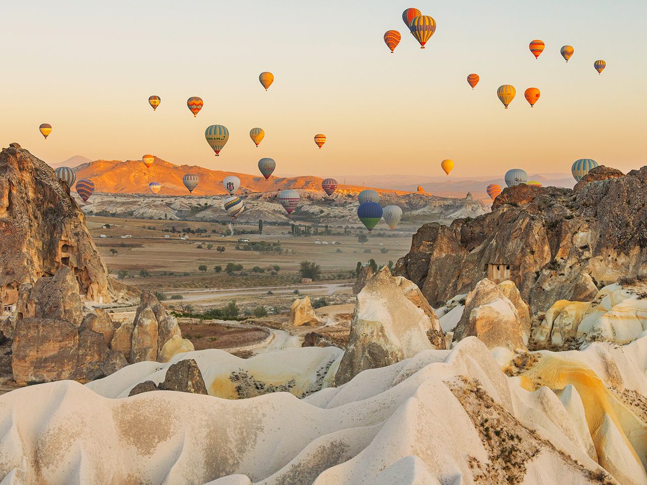 Heiluftballons über Kappadokien, Türkei