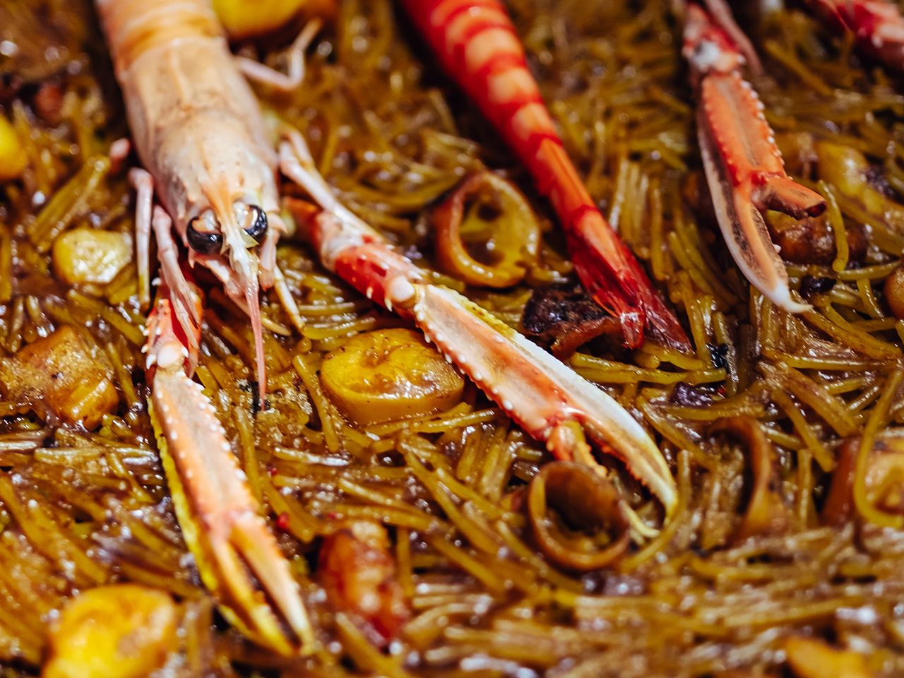 Paella in der Goya Gallery, Valencia Spanien