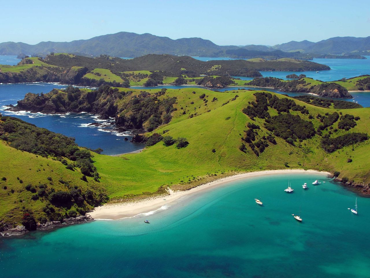 Waewaetorea Passage in der Bay of Islands, Neuseeland