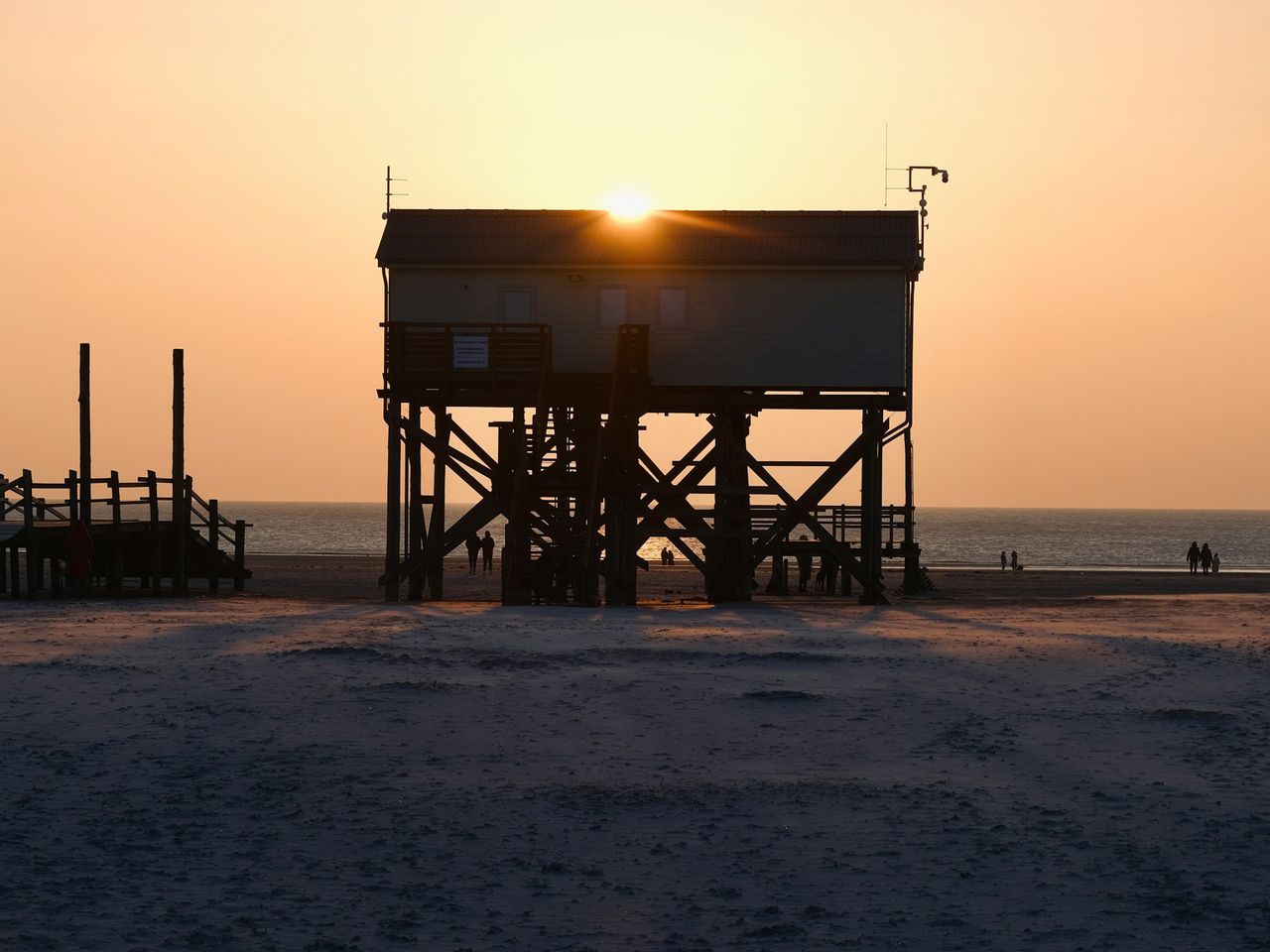 Stelzenhäzser in St. Peter-Ordning, Nordsee