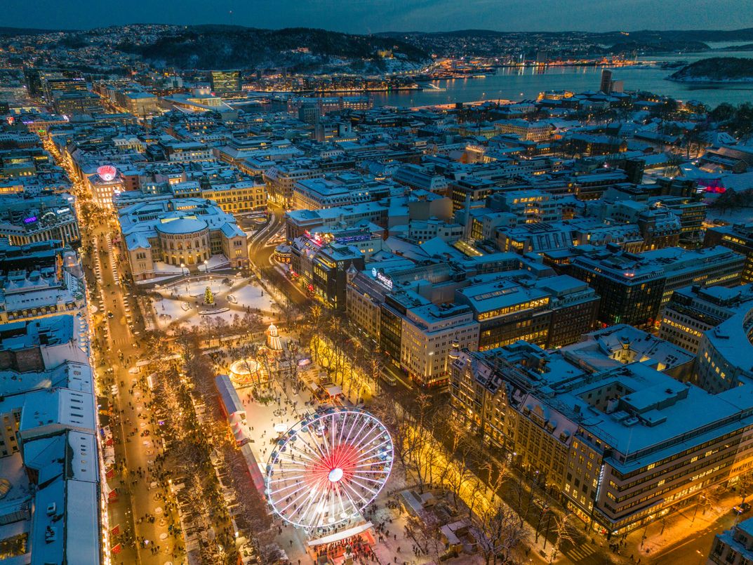 Weihnachtsmarkt in Oslo, Norwegen