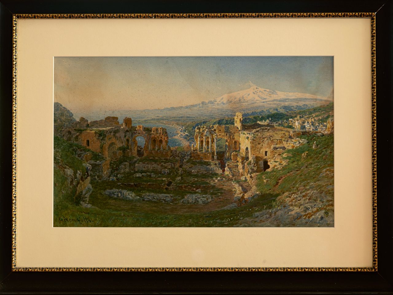 Gem&auml;lde von Otto Geleng, Grand Hotel Taormina