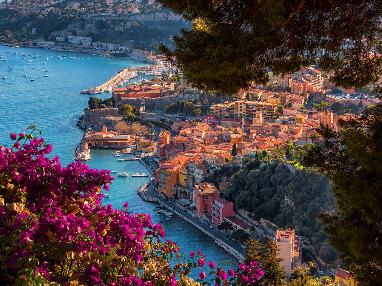 Blick auf Villefranche-sur-Mer, C&ocirc;te d'Azur