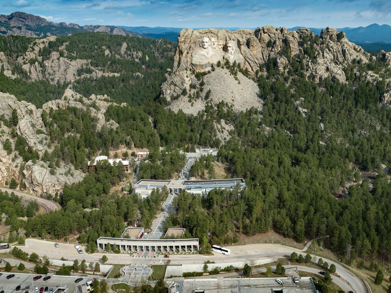 Luftaufnahme von Mount Rushmore