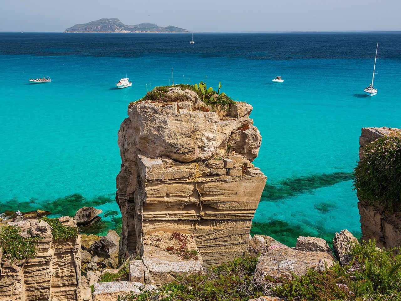 Italienische-insel Favignana, Cala Rossa