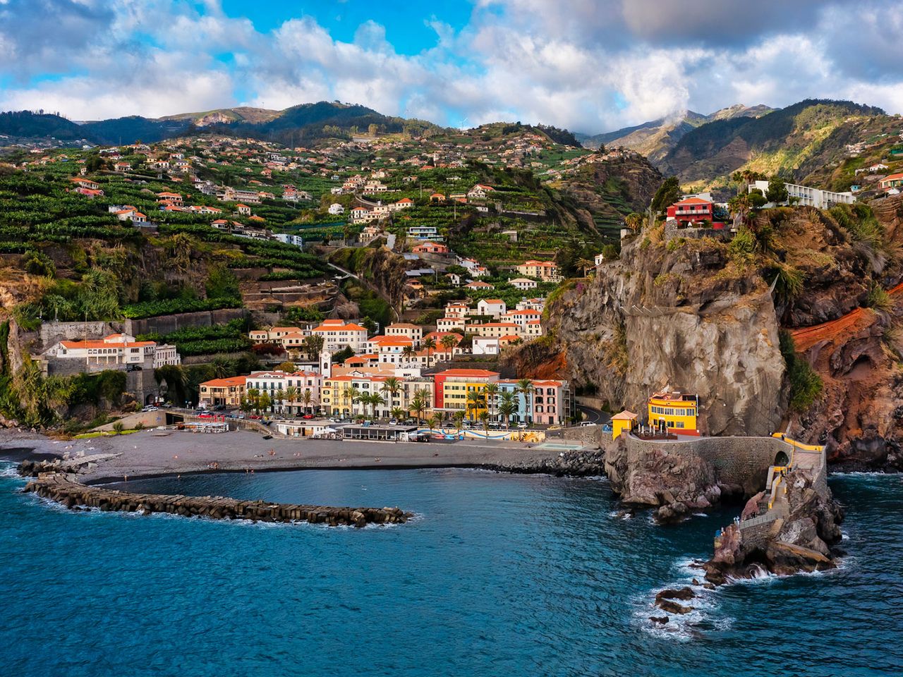 Ponta do Sol, Badebucht, Strand auf Madeira