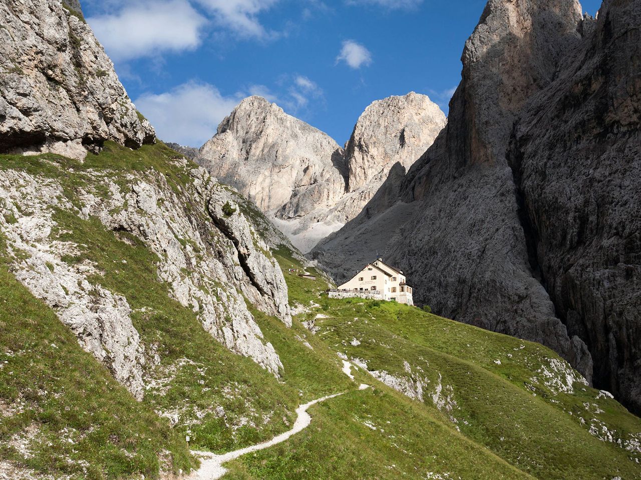 Grasleitenhütte im Rosengarten