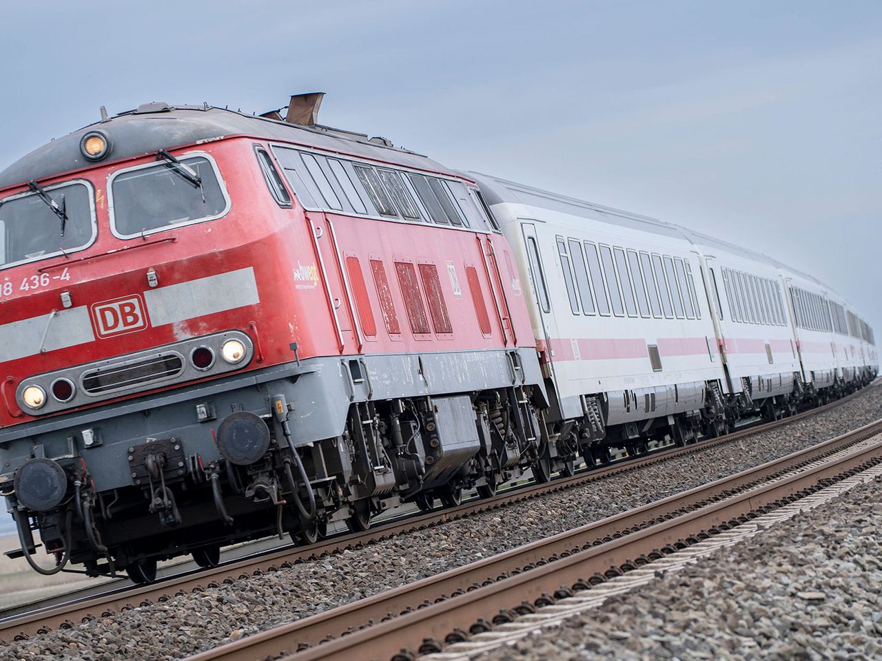 Marschbahn auf dem Hindenburgdamm