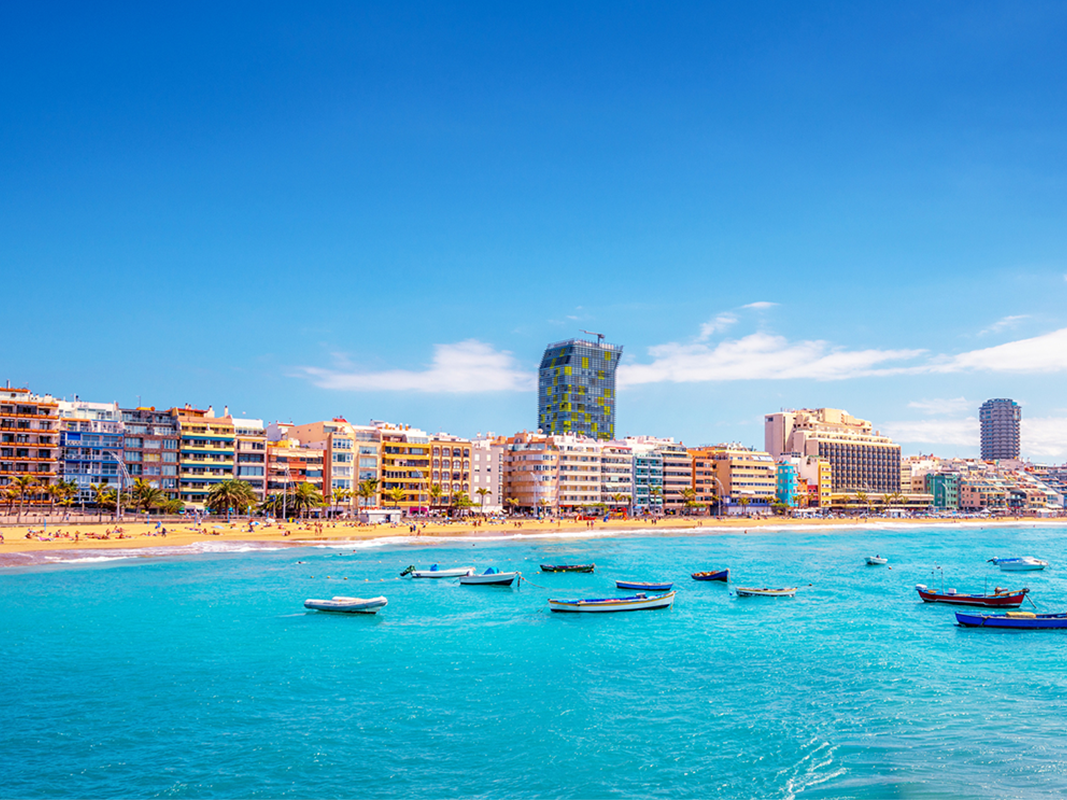 Stadtstrand Playa de las Canteras auf Gran Canaria