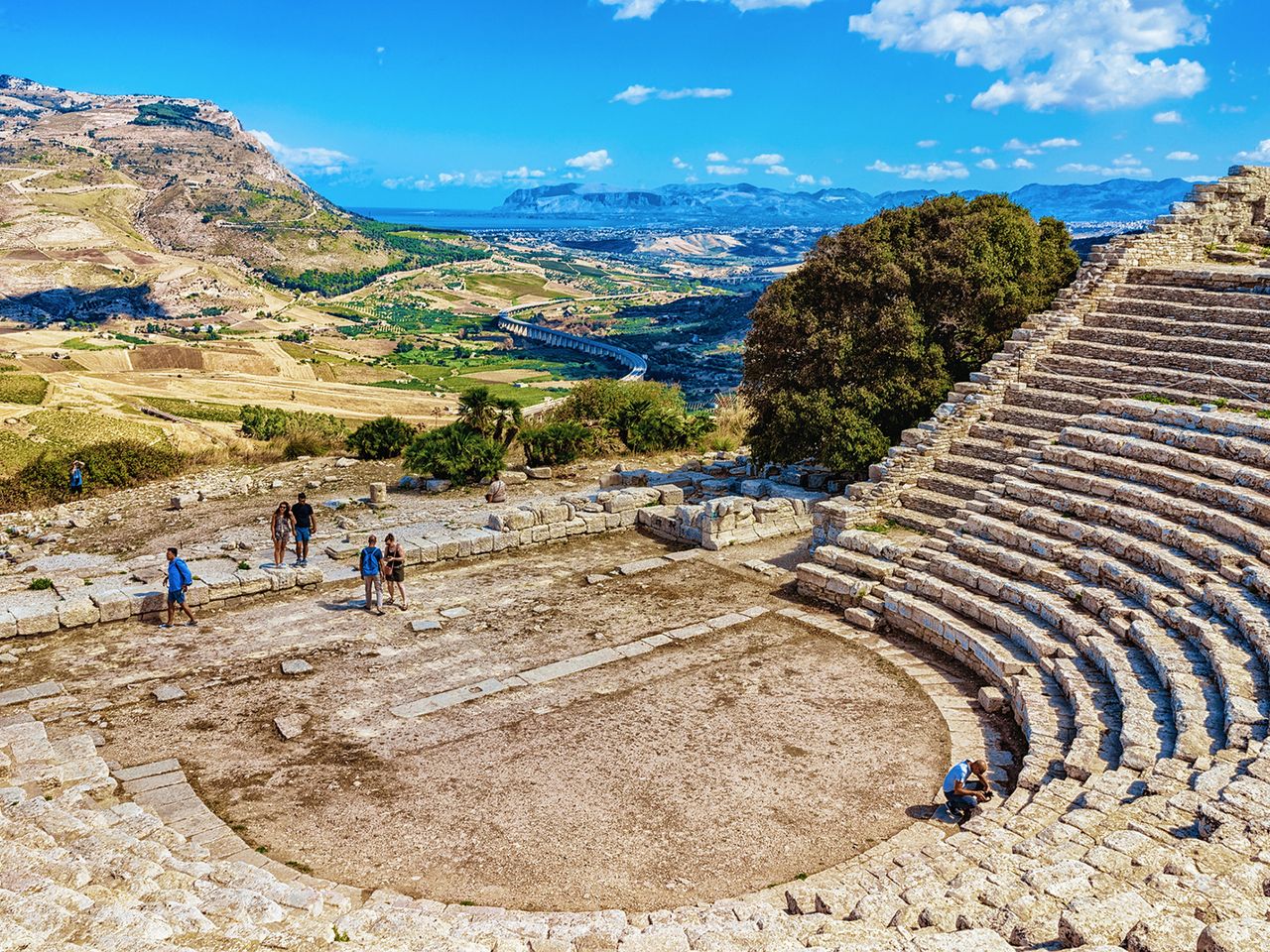 Das antike Theater von Segesta auf Sizilien