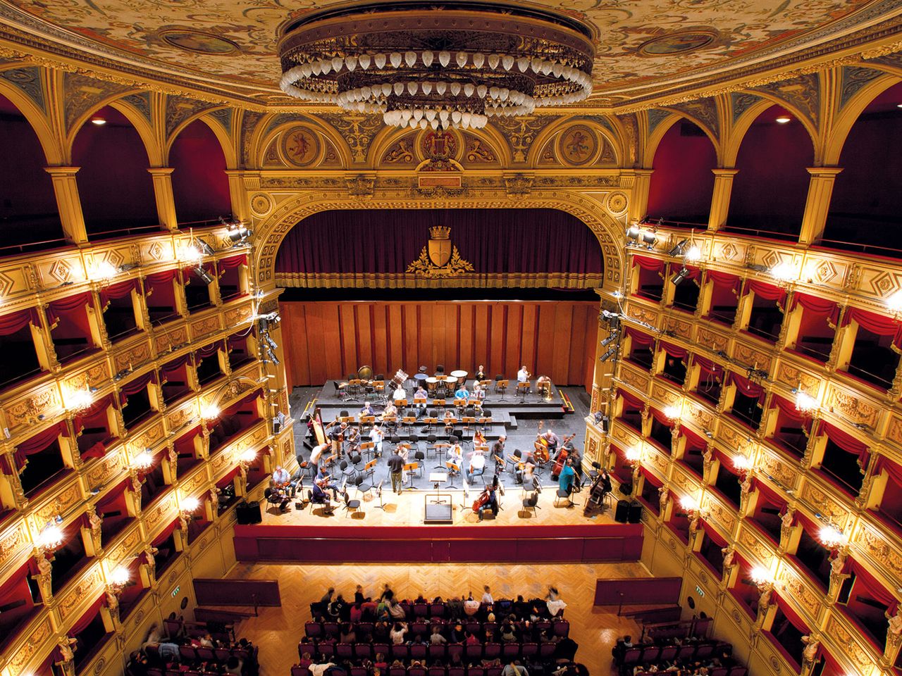 Teatro Verdi in Triest von innen