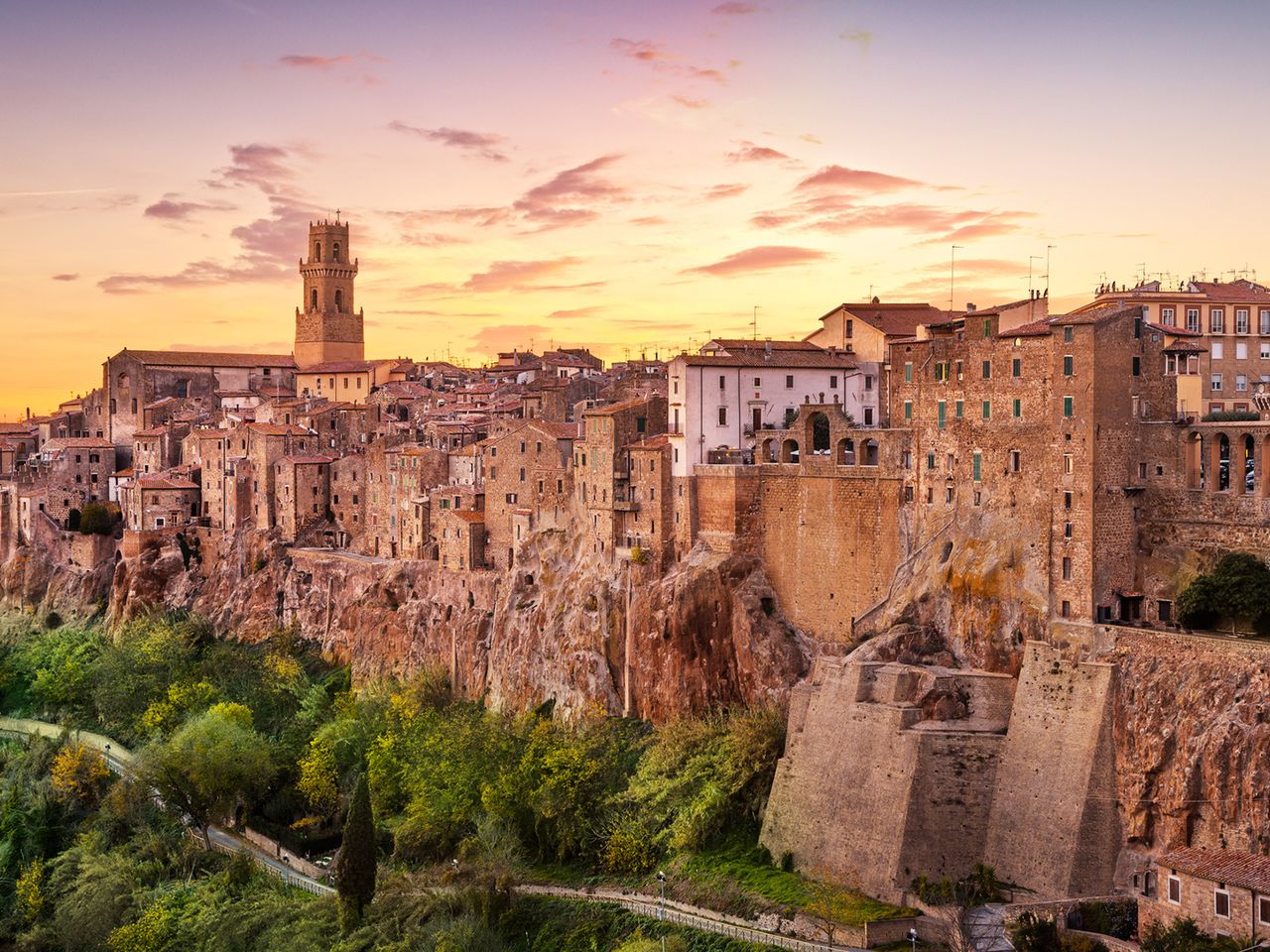 Pitigliano in der Toskana