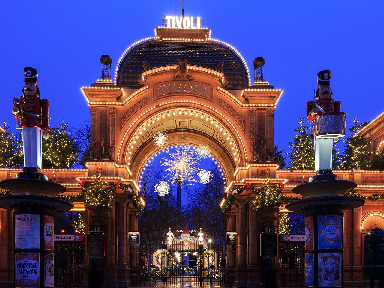 Tivoli Gärten in Kopenhagen, Dänemark