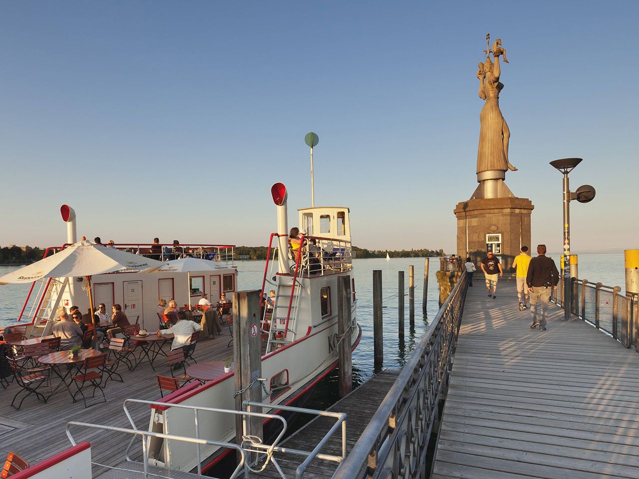 Imperia-Statue in Konstanz am Bodensee, Baden-Württemberg