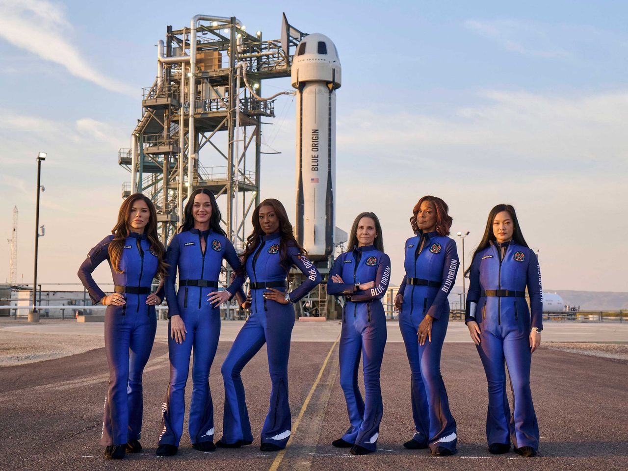 Blue Origin Flug, Katy Perry, Texas, USA