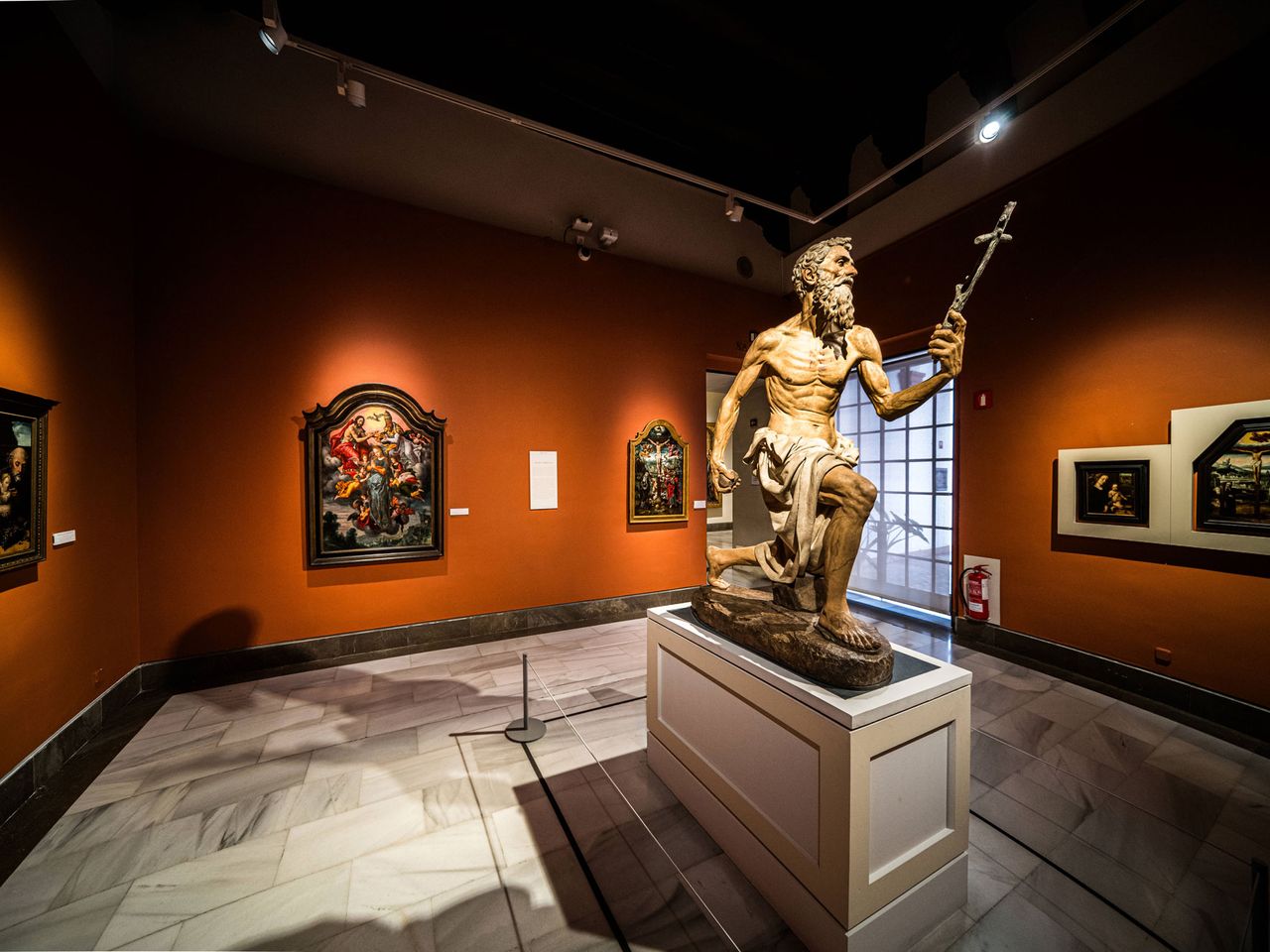 Skulptur San Jeronimo Penitente von Pietro Torrigiano im Museo de Bellas Artes