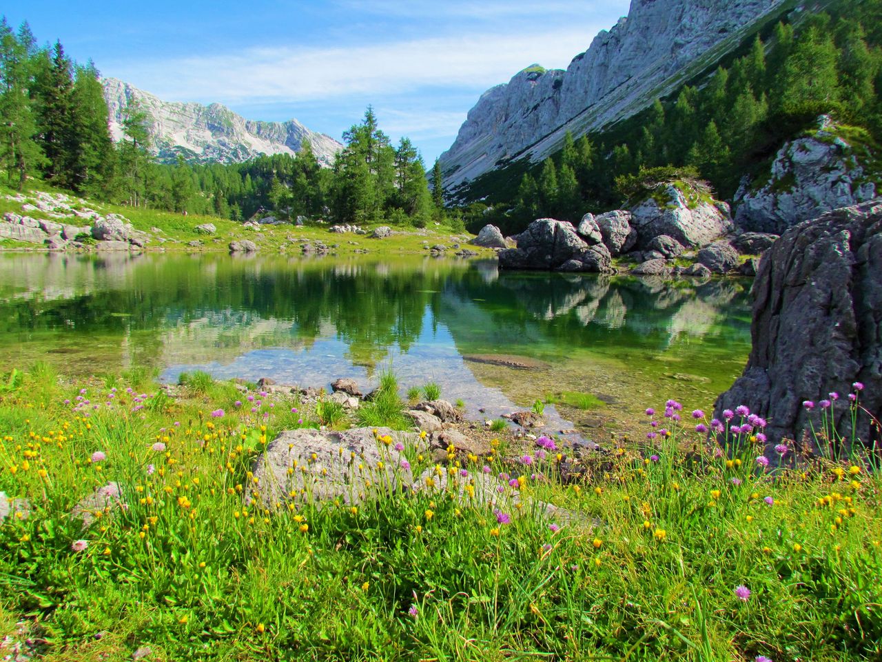 Dvojno jezero, Doppelter See in Slowenien