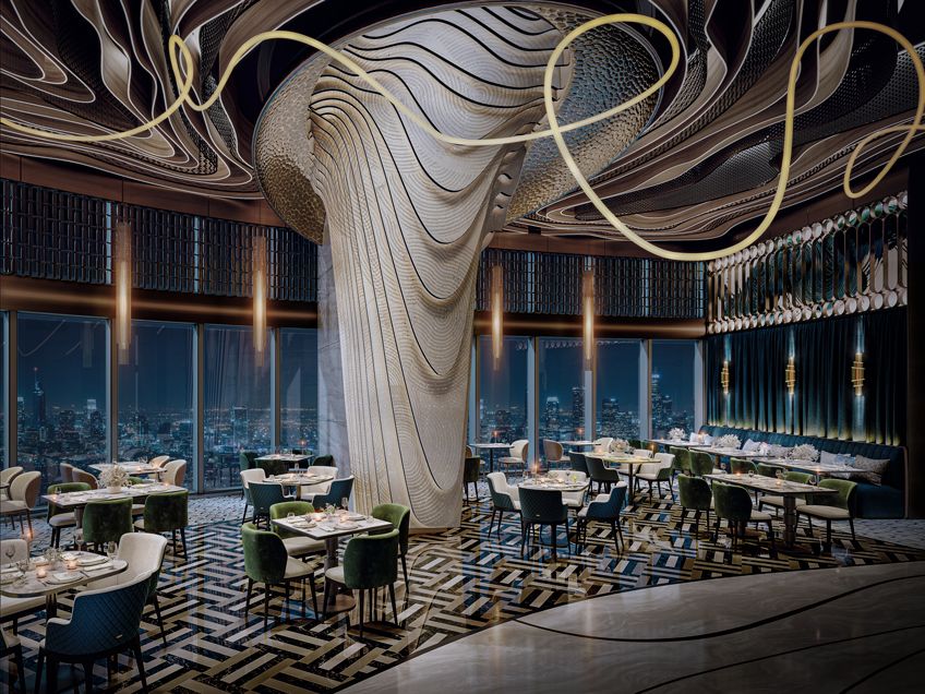 Restaurant West- 3 im Ciel Dubai Marina