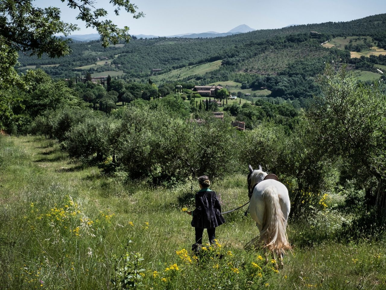 Mit dem Pferd rund um das Castello di Reschio
