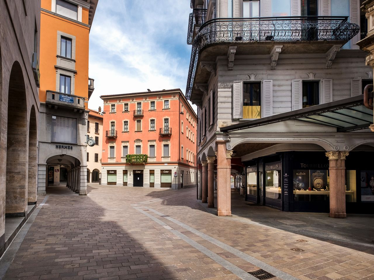 Via Nassa in Lugano, Schweiz