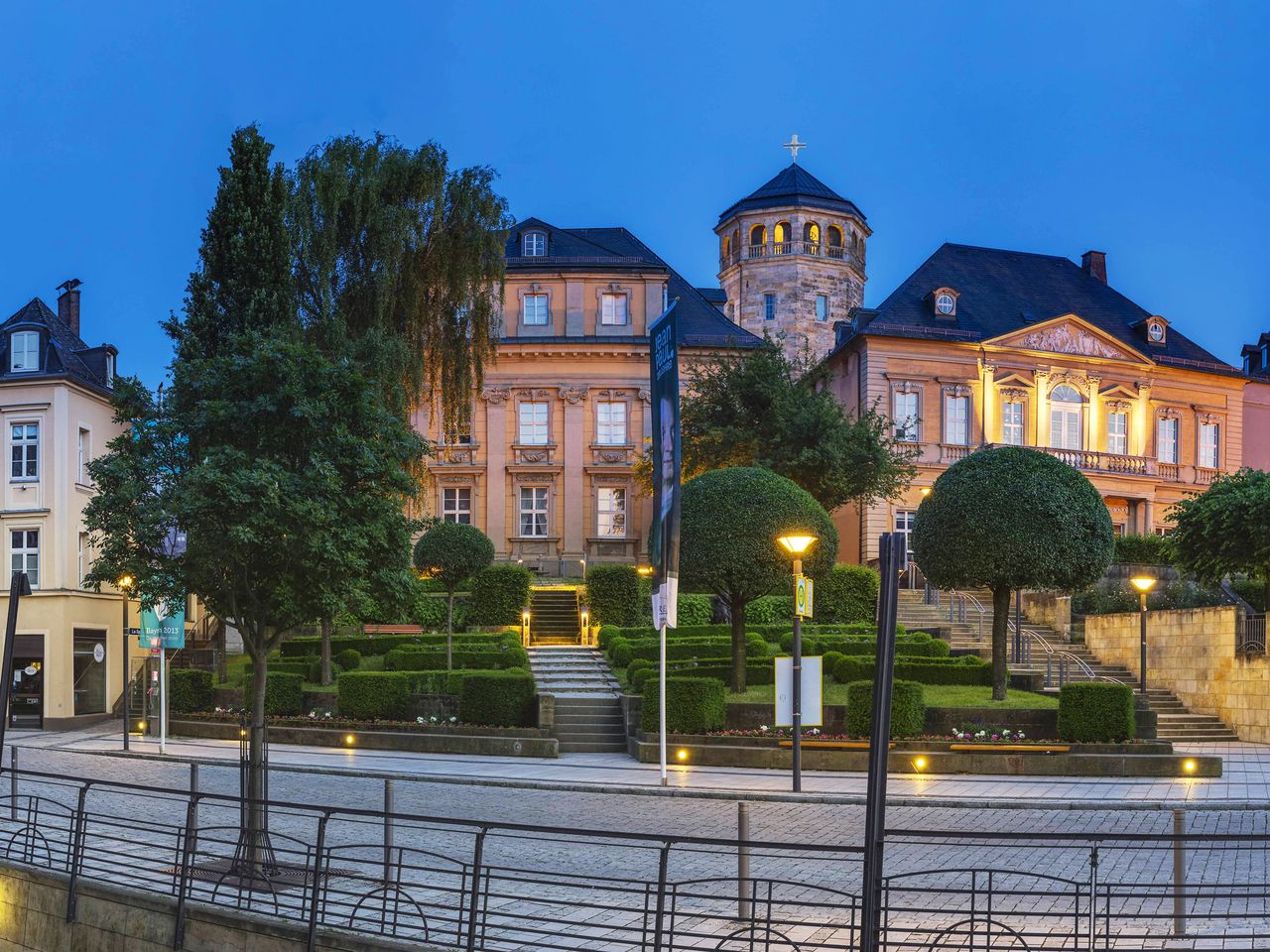 Canal Grande und die Schlossterrassen, Bayreuth