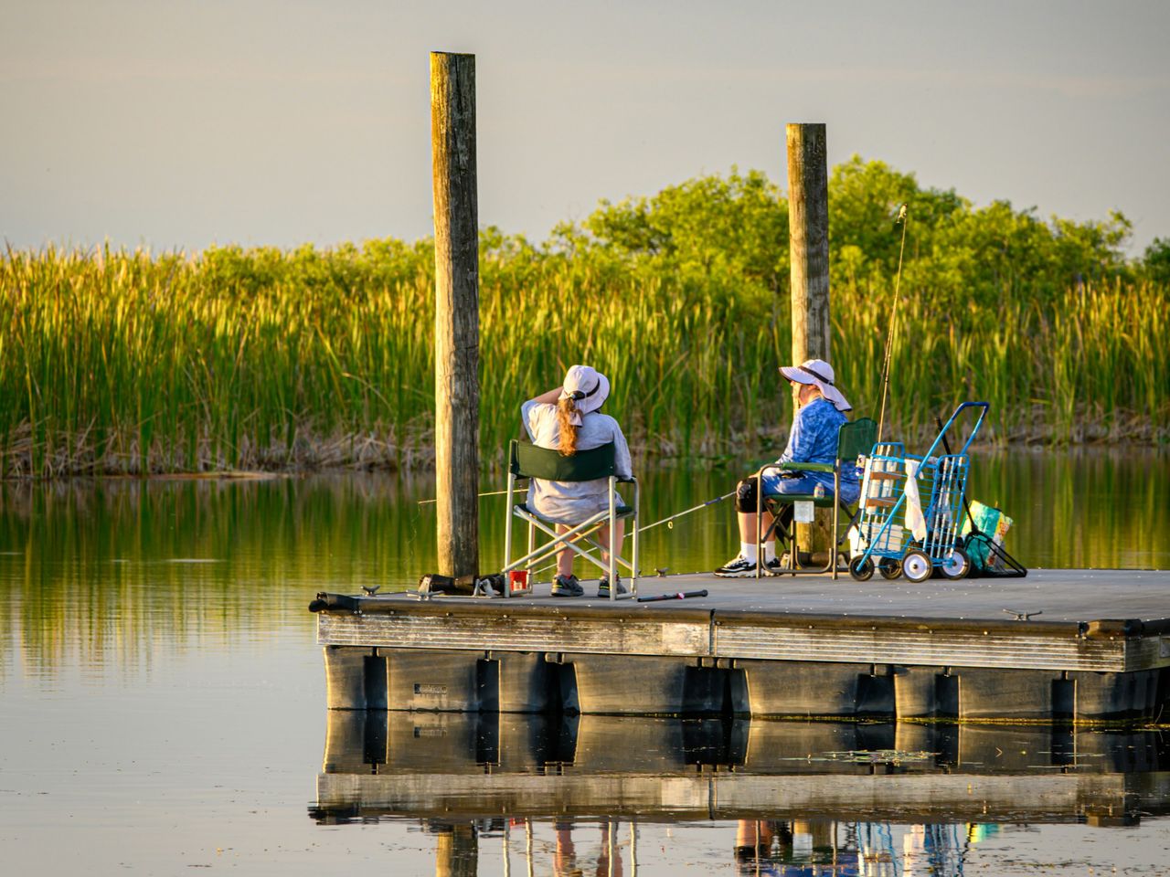 Angler in den Everglades, Florida