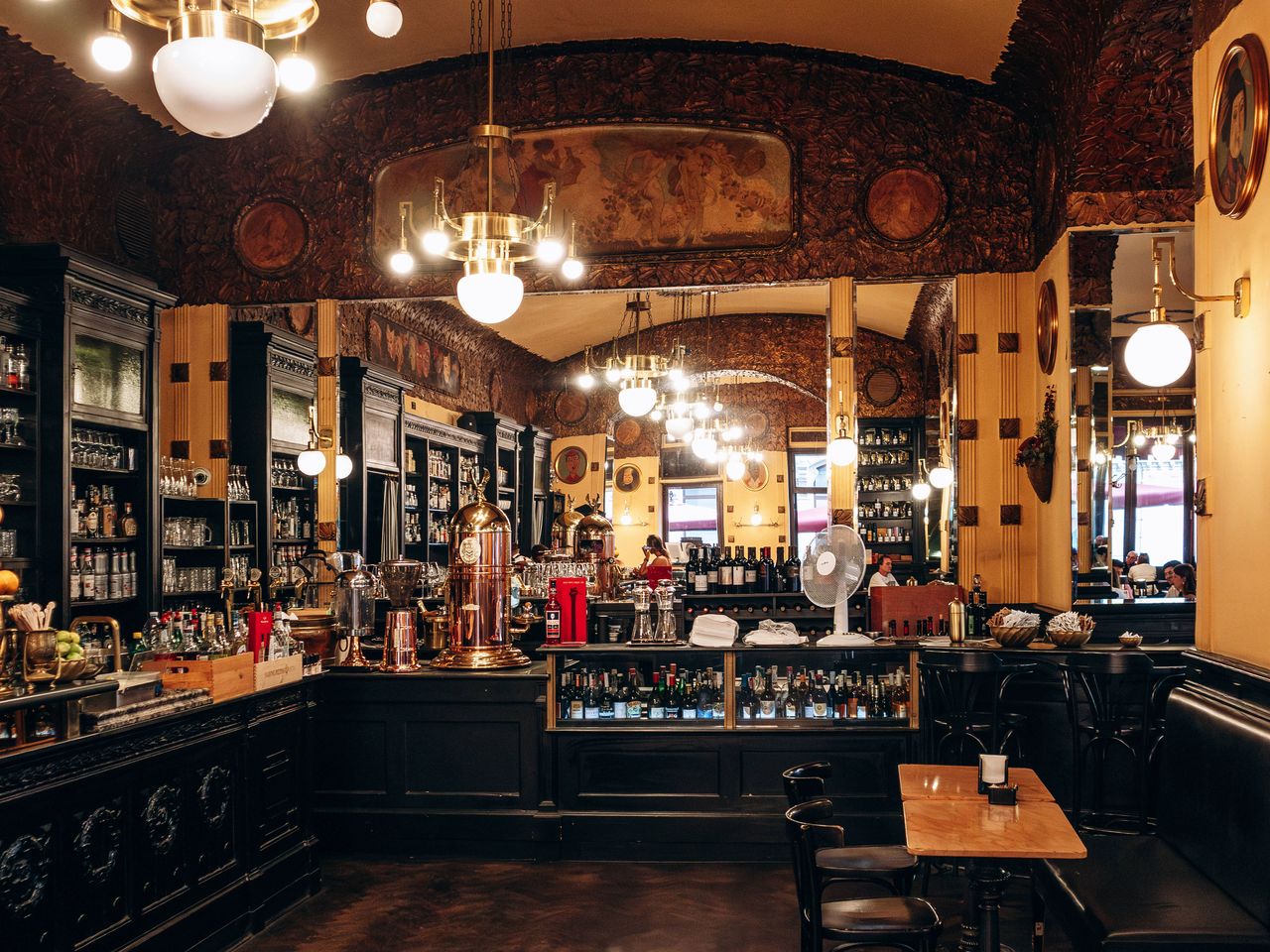 Innenansicht Caff&egrave; San Marco in Triest