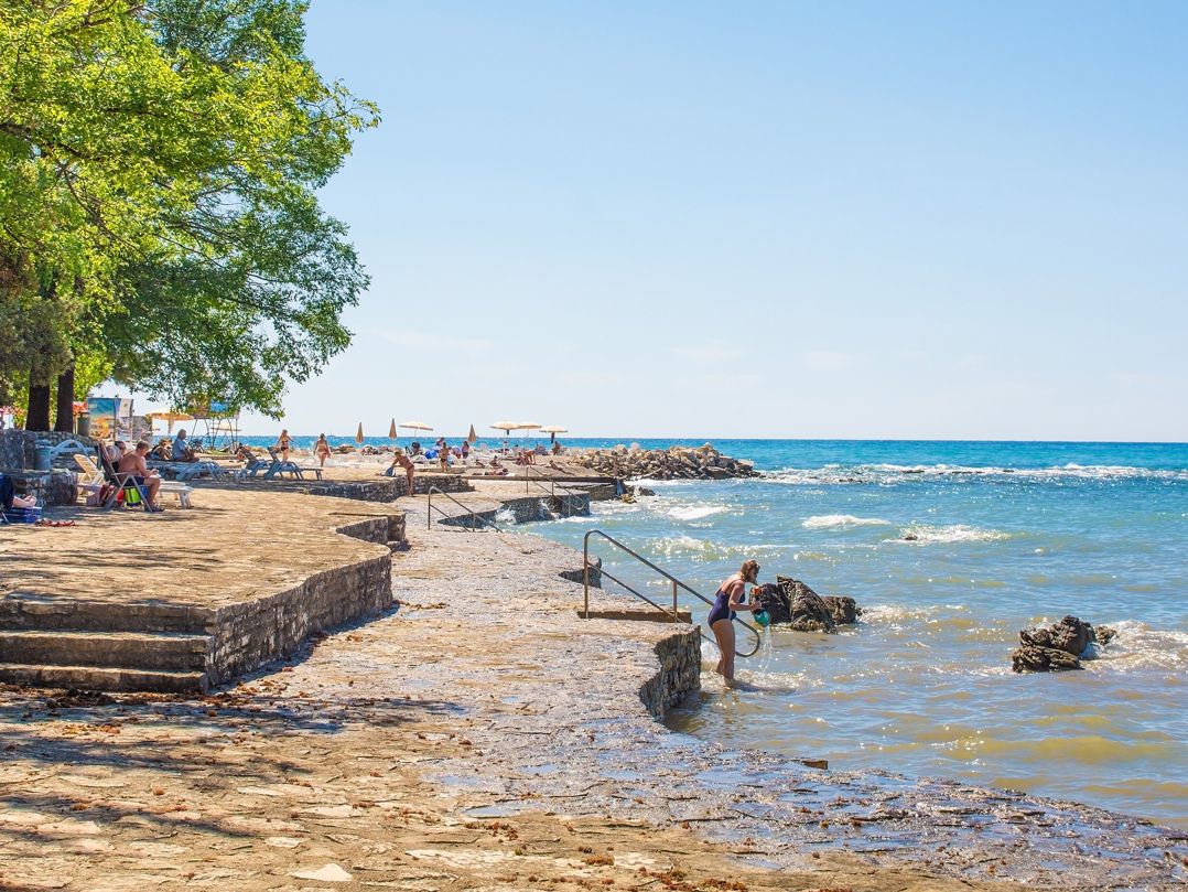 Stadtstrand von Poreč