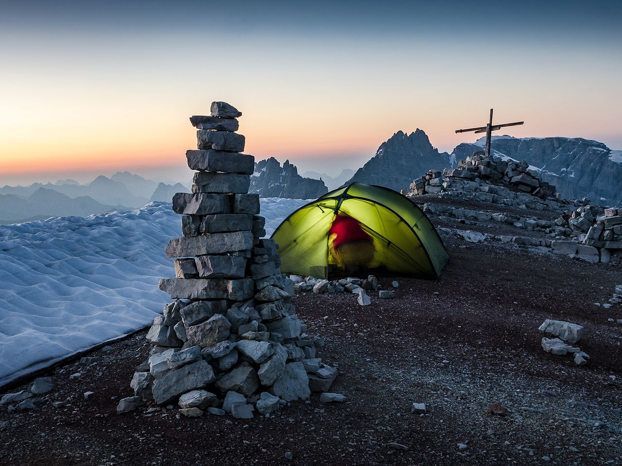 Dreischusterplatte in den Sextner Dolomiten
