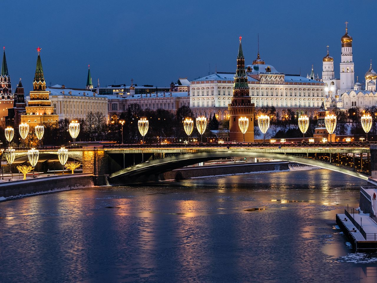 Nächtliches Moskau