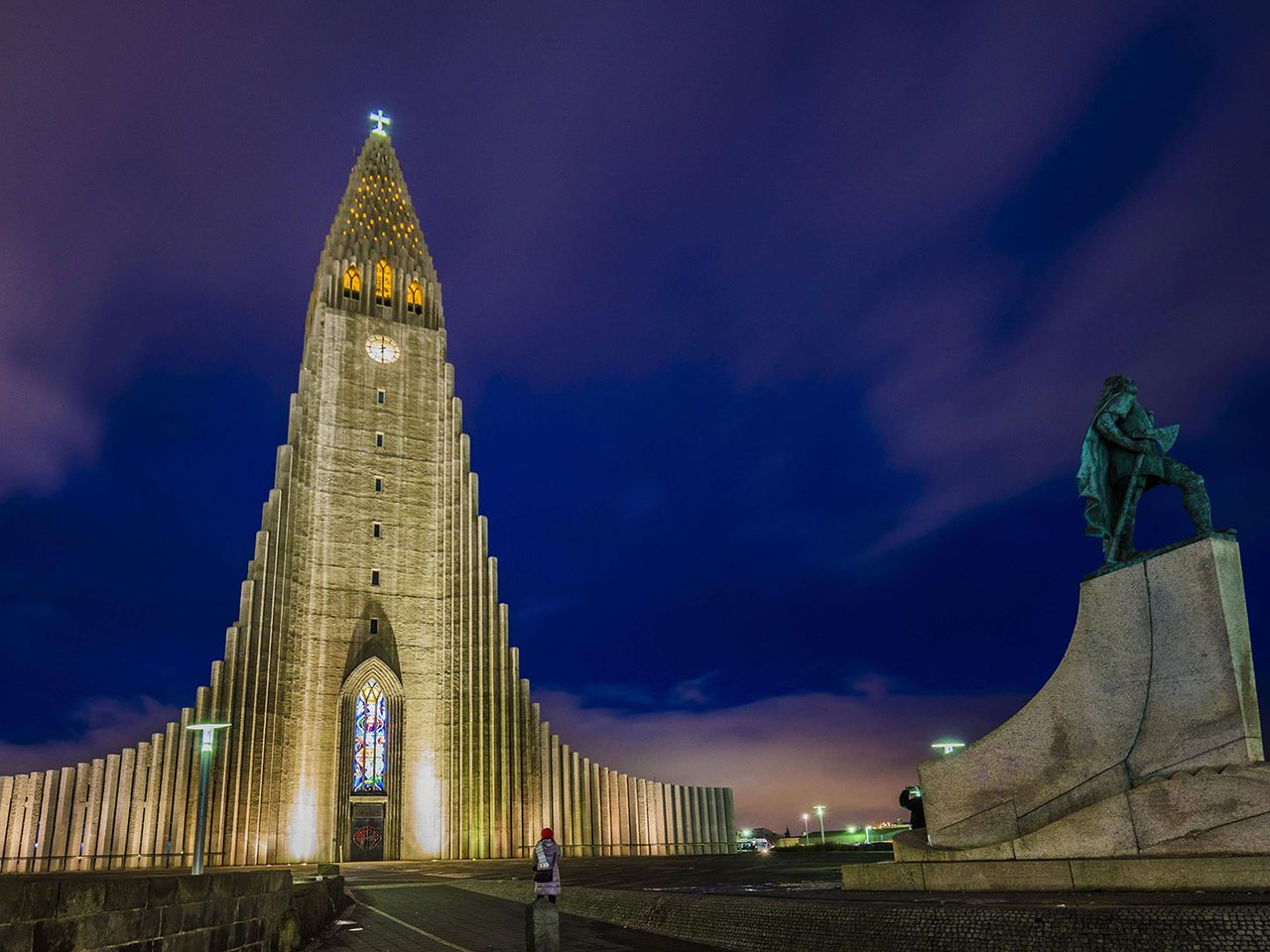Die berühmte Kirche von Reykjavik Hallgrímskirkja