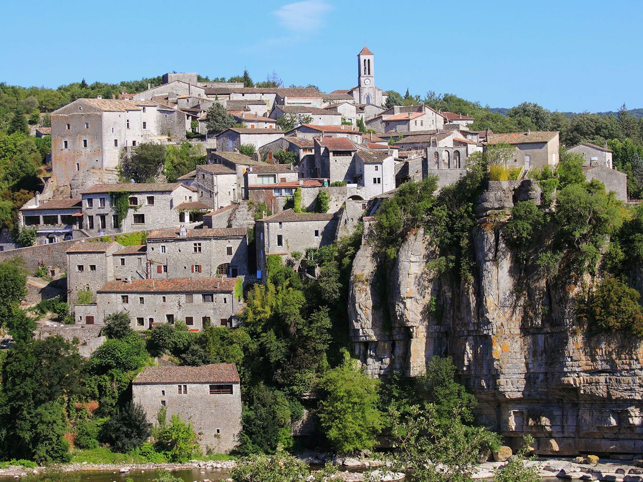 Dorf Balazuc in der Ardèche