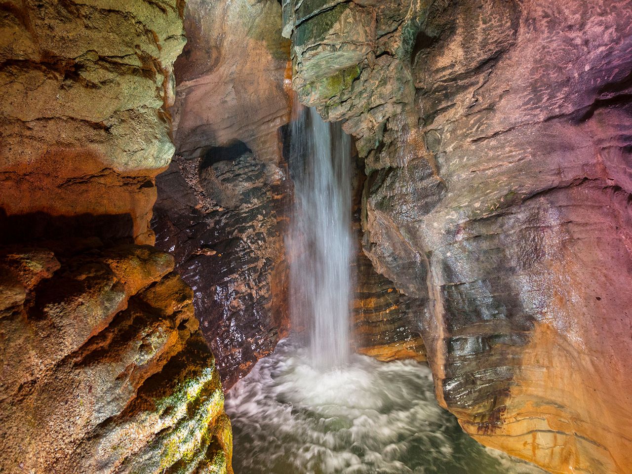 Cascata del Varone in der Gemeinde Tenno, Gardasee