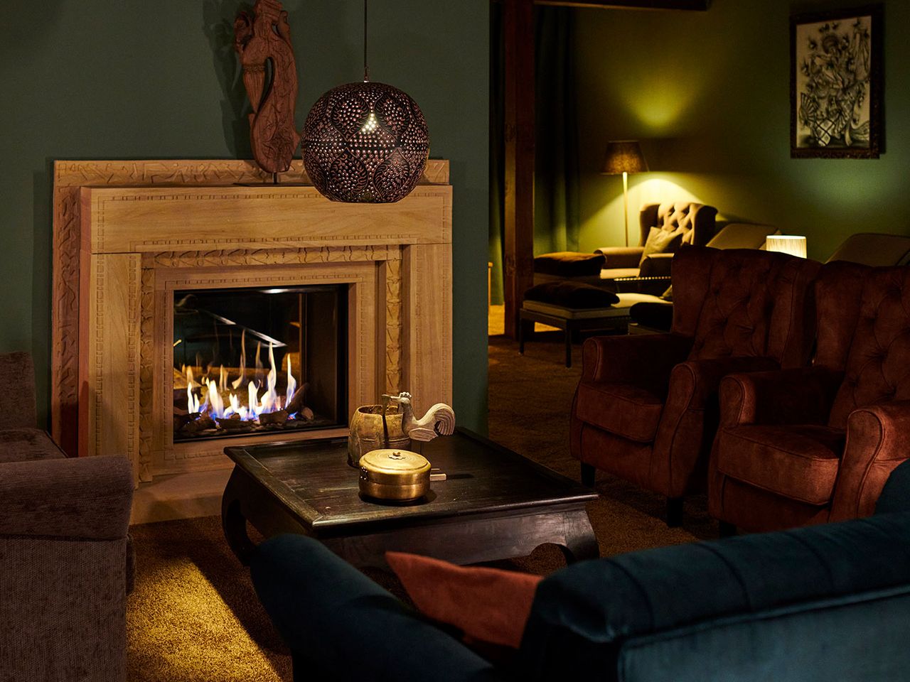 Vabali Spa Hamburg, Kaminraum