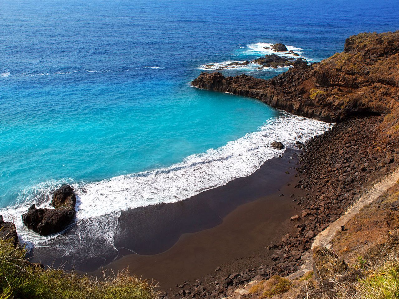 Blick auf die Playa el Bollullo