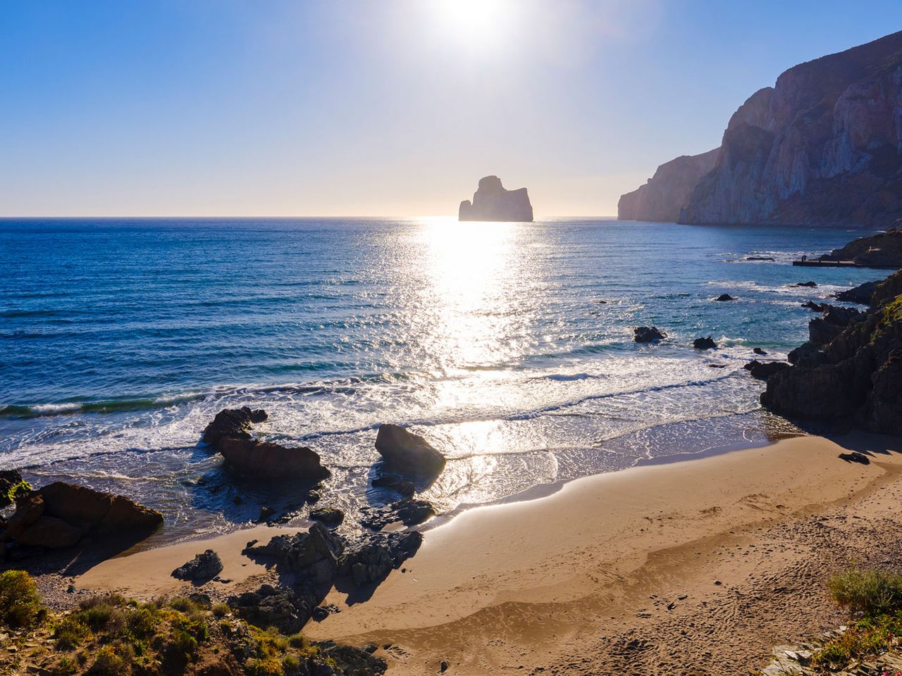 Strand von Masua mit Pan di Zucchero