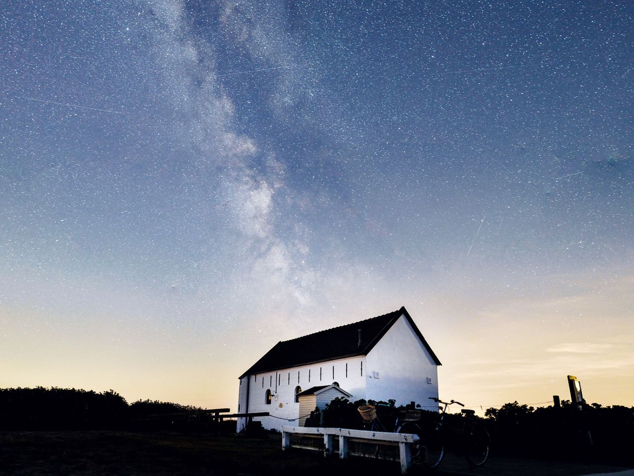 Sternenhimmel über Spiekeroog, Ostfriesische Inseln