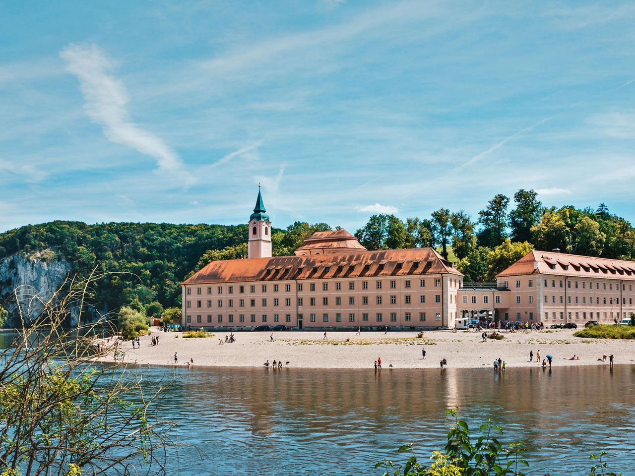 Kloster Weltenburg, Blick von der Donau